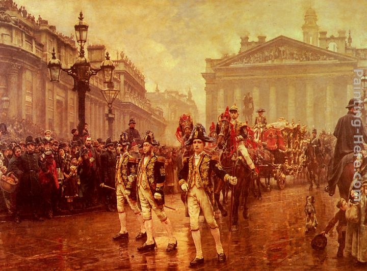 William Logsdail Sir James Whitehead's Procession, 1888
